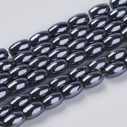 Non-magnetic Synthetic Hematite Beads Strands X-G-H1082-1-1