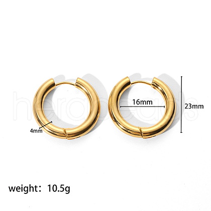 Simple and Elegant Stainless Steel Ring Hoop Earrings for Fashionistas YS1475-9-1