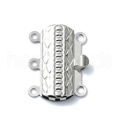 Non-Tarnish 304 Stainless Steel Box Clasp STAS-Q318-01P-1