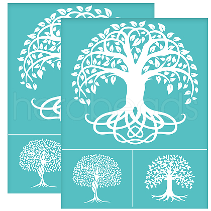 Self-Adhesive Silk Screen Printing Stencil DIY-WH0338-082-1