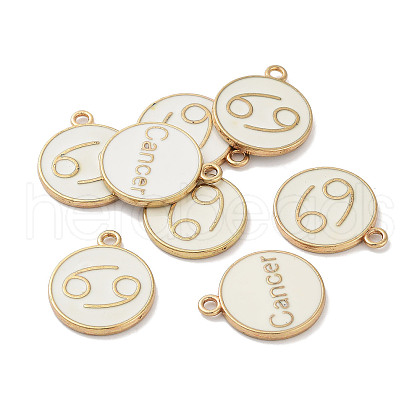 (Defective Closeout Sale: Yellowing) Alloy Enamel Pendants ENAM-XCP0001-38C-1
