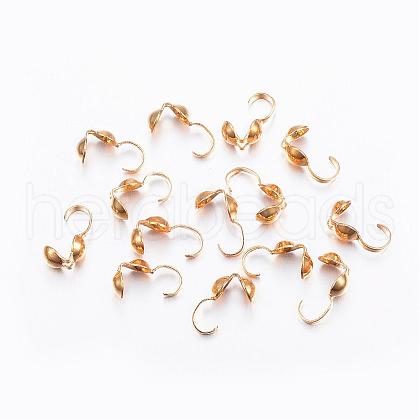 304 Stainless Steel Bead Tips STAS-L187-07G-1