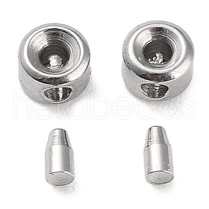 Non-Tarnish 304 Stainless Steel Bead Tips STAS-K268-01A-P-1