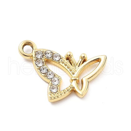 Alloy Rhinestone Pendants FIND-U026-25B-G-1