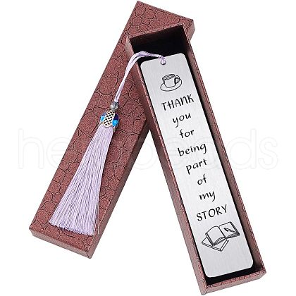Fingerinspire 3Pcs Stainless Steel Bookmarks AJEW-FG0001-44I-1