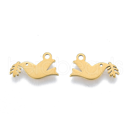 Ion Plating(IP) 201 Stainless Steel Charms STAS-N098-130LG-1