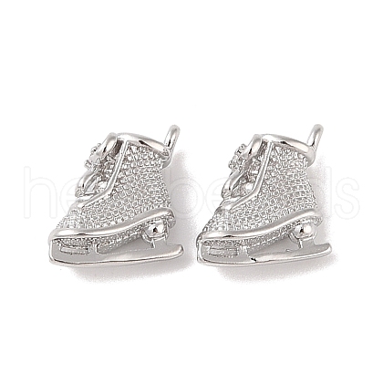 Brass Micro Pave Cubic Zirconia Pendants KK-Q816-26P-1