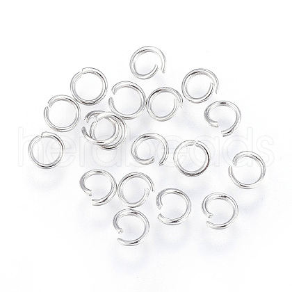 304 Stainless Steel Open Jump Rings A-STAS-F110-08P-1