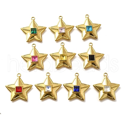 304 Stainless Steel Pendants STAS-Q346-08G-1