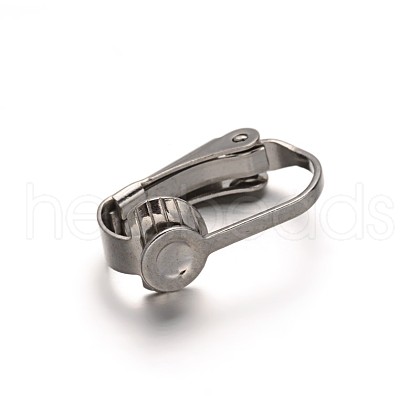 Tarnish Resistant 304 Stainless Steel Clip-on Earring Findings STAS-G130-09P-1