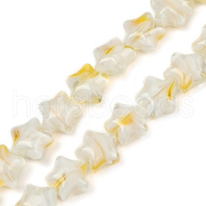 Handmade Millefiori Glass Beads Strands LAMP-H067-01A-1