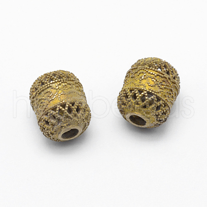 Brass Filigree Beads KK-K185-24-RS-1