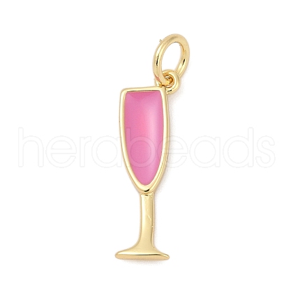 Brass Enamel Pendants KK-U062-02A-02-1