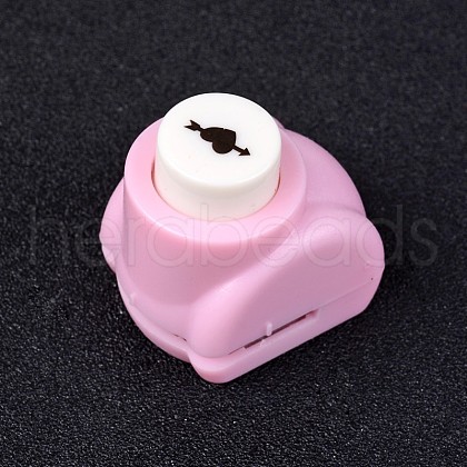 Random Single Color or Random Mixed Color Mini Plastic Craft Paper Punch Sets for Scrapbooking & Paper Crafts AJEW-L051-14-1