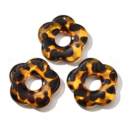 Transparent Acrylic Pendants OACR-D303-01B-1