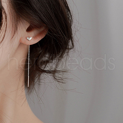 Heart Brass Ear Thread FS-WGE06F8-02-1