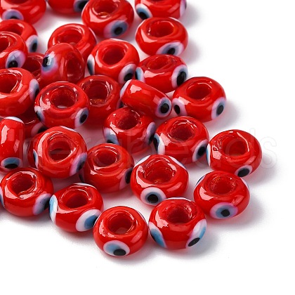 Handmade Evil Eye Lampwork Beads LAMP-F021-01-03-1