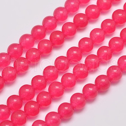 Natural & Dyed Malaysia Jade Bead Strands X-G-A146-6mm-A14-1