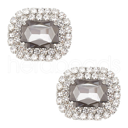 Alloy Rhinestone Shoe Decorations FIND-WH0126-417E-1