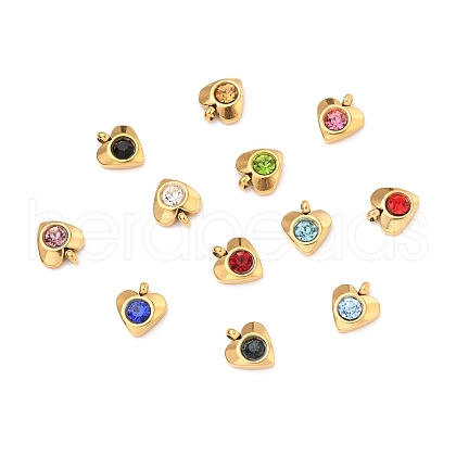 304 Stainless Steel Charms STAS-I165-05G-1