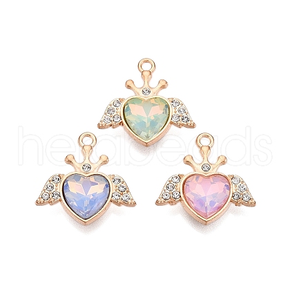 Alloy Glass Pendants PALLOY-N176-70KCG-1