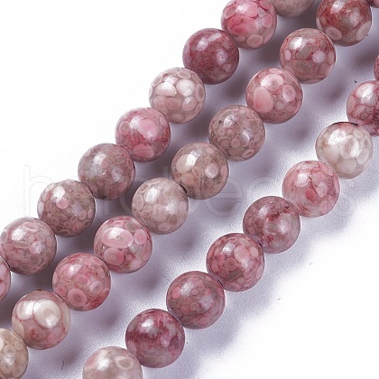 Natural Maifanite/Maifan Stone Beads Strands G-L500-03C-6mm-1