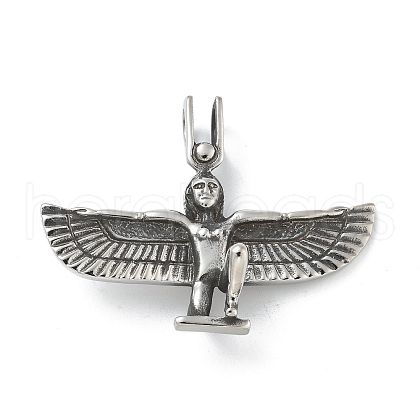 304 Stainless Steel Big Pendants STAS-B077-02AS-03-1