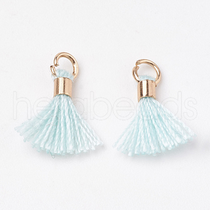 Polycotton(Polyester Cotton) Tassel Pendant Decorations FIND-S275-17G-1