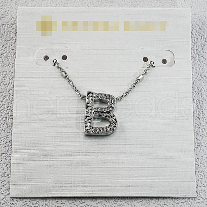 Brass Initial Pendant Necklaces for Women FS-WG8E27F-28-1