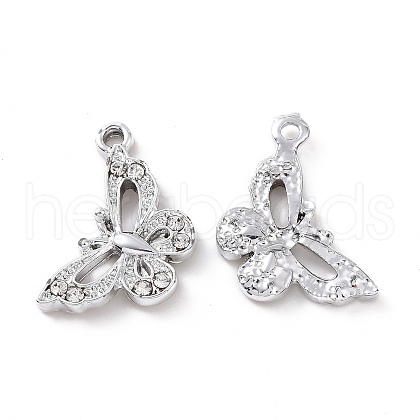 Alloy Crystal Rhinestone Pendants ALRI-C008-18P-1