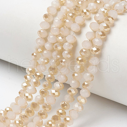 Electroplate Glass Beads Strands EGLA-A034-J10mm-K07-1