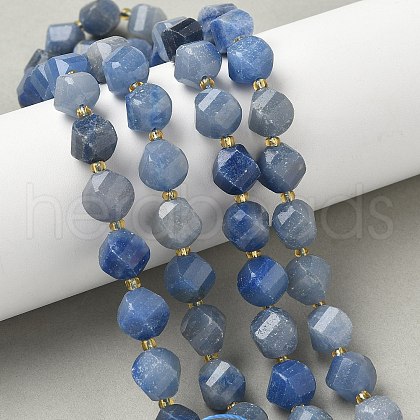 Natural Blue Aventurine Beads Strands G-U023-A04-01-1