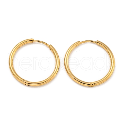 PVD Vacuum Plating 304 Stainless Steel Huggie Hoop Earrings for Women EJEW-F280-07F-G-1