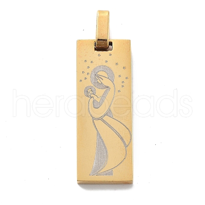 Ion Plating(IP) 304 Stainless Steel Pendants STAS-Z098-38G-1