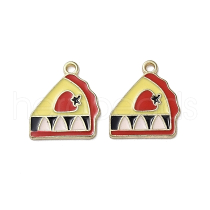 Alloy Enamel Pendants FIND-O003-04G-1