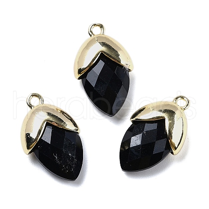 Natural Obsidian Pendants G-U019-03A-05-1