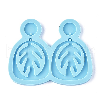 DIY Leaf Dangle Stud Earrings Silicone Molds DIY-I037-01C-1