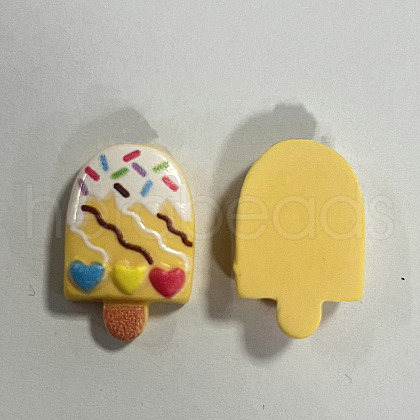 Printed Opaque Resin Decoden Cabochons RESI-T055-04A-1