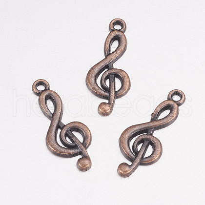 Treble Clef Pendants TIBEP-R315-R-FF-1