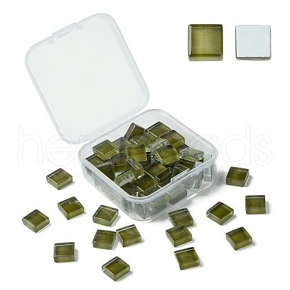 60Pcs Transparent Glass Cabochons GLAA-YW0003-65-29-1