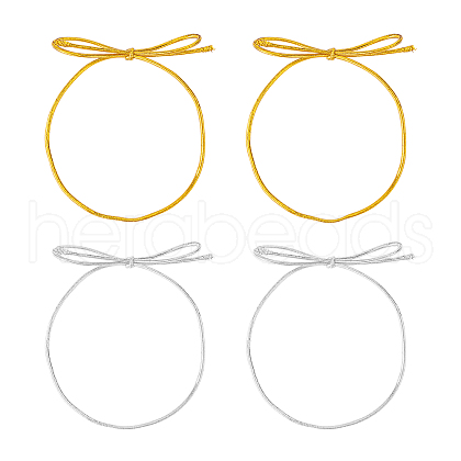 Metallic Stretch Loops with Pre-Tied Bows EC-BC0001-19-1