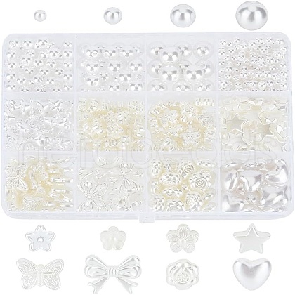 GOMAKERER ABS Plastic Imitation Pearl Beads KY-GO0001-05-1