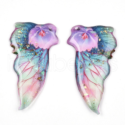 Epoxy Resin Pendants RESI-T057-28D-1