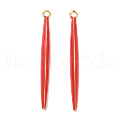 Brass Enamel Big Pendants KK-L229-008G-01-1