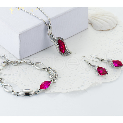 Alloy Rhinestone Jewelry Sets FS-WGB491C-04-1