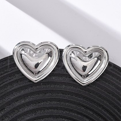 304 Stainless Steel Stud Earrings for Women EJEW-K311-01P-1