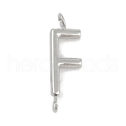 304 Stainless Steel Letter Connector Charms STAS-M108-01P-06-1