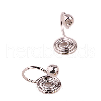 Brass Clip-on Earring Findings WG21877-21-1