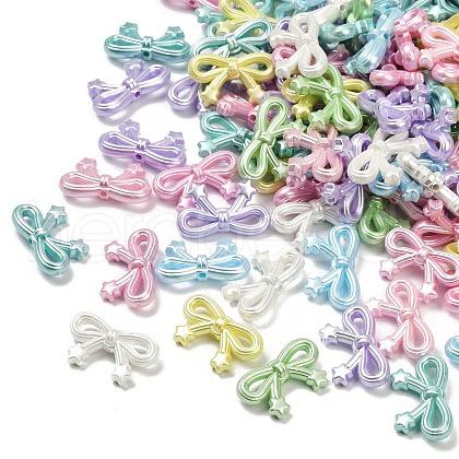Opaque Acrylic Imitation Pearl Beads OACR-B031-50-1