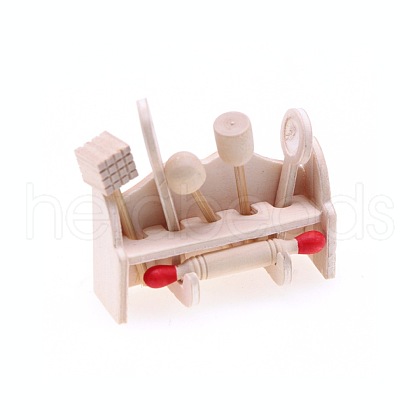 7Pcs Wood Cookware Set Mini Model PW-WGF560B-01-1